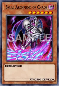 Skull Archfiend of Chaos, Yu-Gi-Oh! card, DARK