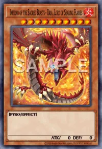 Inferno of the Sacred Beasts - Uria, Lord of Searing Flames, Yu-Gi-Oh! card, FIRE