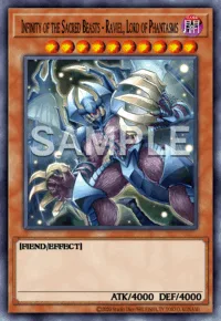 Infinity of the Sacred Beasts - Raviel, Lord of Phantasms, Yu-Gi-Oh! card, DARK