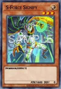 S-Force Signify, Yu-Gi-Oh! card, LIGHT