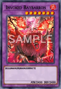 Invoked Baybarron, Yu-Gi-Oh! card, FIRE