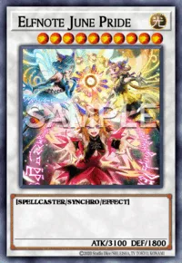 Elfnote June Pride, Yu-Gi-Oh! card, LIGHT