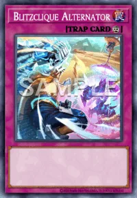 Blitzclique Alternator, Yu-Gi-Oh! card, TRAP