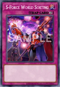 S-Force World Sorting, Yu-Gi-Oh! card, TRAP