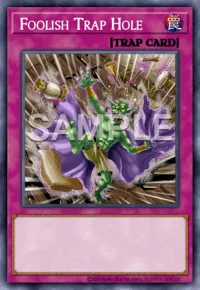 Foolish Trap Hole, Yu-Gi-Oh! card, TRAP