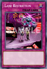 Lane Restriction, Yu-Gi-Oh! card, TRAP