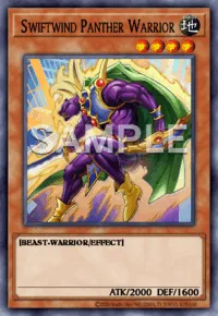 Swiftwind Panther Warrior, Yu-Gi-Oh! card, EARTH