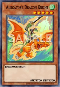 Alligator's Dragon Knight, Yu-Gi-Oh! card, WIND