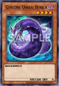 Gorgonic Umbral Horror, Yu-Gi-Oh! card, DARK