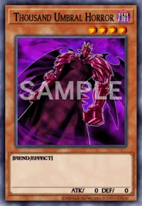 Thousand Umbral Horror, Yu-Gi-Oh! card, DARK
