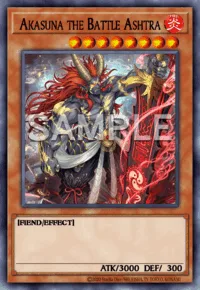 Akasuna the Battle Ashtra, Yu-Gi-Oh! card, FIRE
