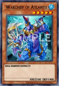 Warchief of Atlantis, Yu-Gi-Oh! card, WATER