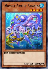 Monster Arms of Atlantis, Yu-Gi-Oh! card, WATER