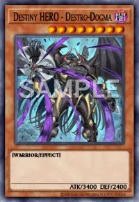 Destiny HERO - Destro-Dogma, Yu-Gi-Oh! card, DARK