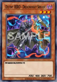 Destiny HERO - Dreadnought Servant, Yu-Gi-Oh! card, DARK