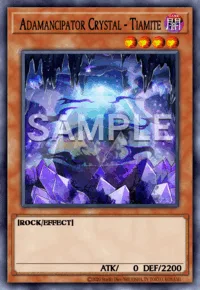 Adamancipator Crystal - Tiamite, Yu-Gi-Oh! card, DARK
