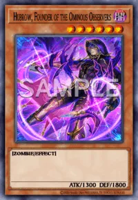Hubrow, Founder of the Ominous Observers, Yu-Gi-Oh! card, DARK