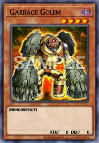 Garbage Golem, Yu-Gi-Oh! card, DARK