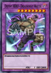 Destiny HERO - Dreadnought Master, Yu-Gi-Oh! card, DARK