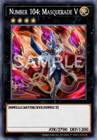 Number 104: Masquerade V, Yu-Gi-Oh! card, LIGHT