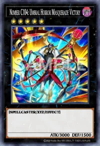 Number C104: Umbral Horror Masquerade Victory, Yu-Gi-Oh! card, DARK