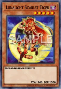 Lunalight Scarlet Tiger, Yu-Gi-Oh! card, DARK