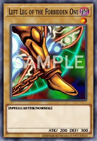 Left Leg of the Forbidden One, Yu-Gi-Oh! card, DARK