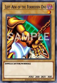 Left Arm of the Forbidden One, Yu-Gi-Oh! card, DARK