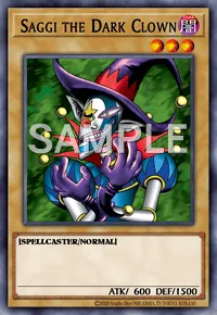 Saggi the Dark Clown, Yu-Gi-Oh! card, DARK