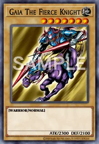 Gaia The Fierce Knight, Yu-Gi-Oh! card, EARTH