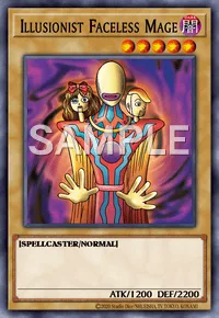 Illusionist Faceless Mage, Yu-Gi-Oh! card, DARK