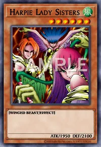Harpie Lady Sisters, Yu-Gi-Oh! card, WIND