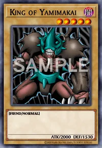 King of Yamimakai, Yu-Gi-Oh! card, DARK