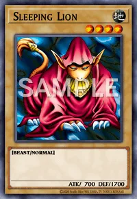 Sleeping Lion, Yu-Gi-Oh! card, EARTH