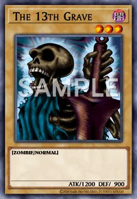 The 13th Grave, Yu-Gi-Oh! card, DARK