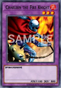 Charubin the Fire Knight, Yu-Gi-Oh! card, FIRE