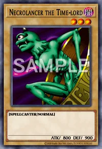 Necrolancer the Time-lord (Updated from: Necrolancer the Timelord), Yu-Gi-Oh! card, DARK