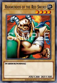 Rhaimundos of the Red Sword, Yu-Gi-Oh! card, EARTH