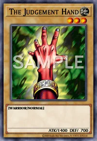 The Judgement Hand, Yu-Gi-Oh! card, EARTH