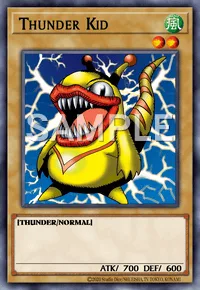 Thunder Kid, Yu-Gi-Oh! card, WIND