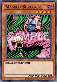 Masked Sorcerer, Yu-Gi-Oh! card, DARK