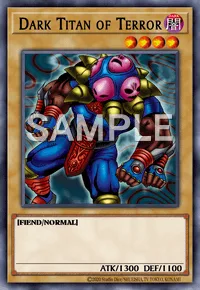 Dark Titan of Terror, Yu-Gi-Oh! card, DARK