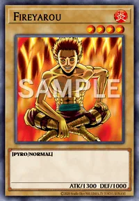 Fireyarou, Yu-Gi-Oh! card, FIRE