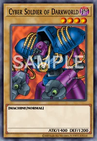 Cyber Soldier of Darkworld, Yu-Gi-Oh! card, DARK
