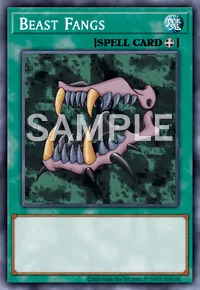 Beast Fangs, Yu-Gi-Oh! card, SPELL