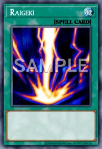 Raigeki, Yu-Gi-Oh! card, SPELL