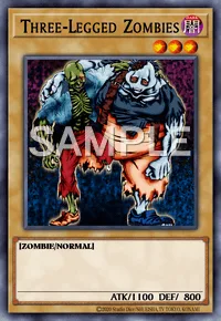 Three-Legged Zombies, Yu-Gi-Oh! card, DARK