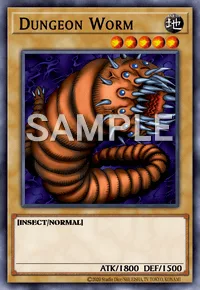 Dungeon Worm, Yu-Gi-Oh! card, EARTH