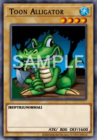 Toon Alligator, Yu-Gi-Oh! card, WATER