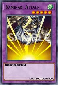 Kaminari Attack, Yu-Gi-Oh! card, WIND